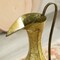 Decorative Antique Style 1 Handle Metal Jug Floor Vase - Vintage Inspired Rustic Design for Entryway, Living Room, or Dining Room - Ideal for Flower Arrangements, Greenery, or Standalone Display